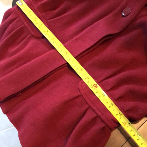 ❤️RARE Salvatore Ferragamo Firenze Vintage Peplum burgundy wool cashmere jacket - Picture 12 of 12